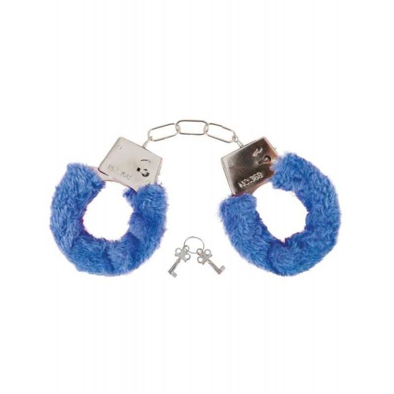 ALGEMA DE METAL COM PELÚCIA AZUL