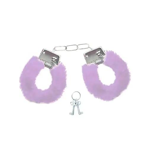 ALGEMA DE METAL COM PELÚCIA ROXO