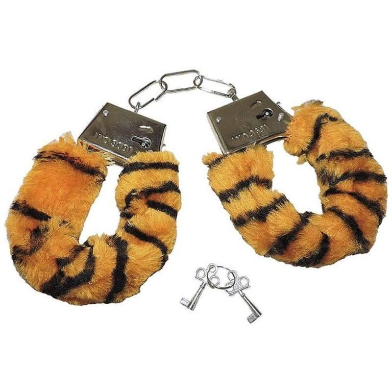 ALGEMA DE METAL COM PELÚCIA TIGRE