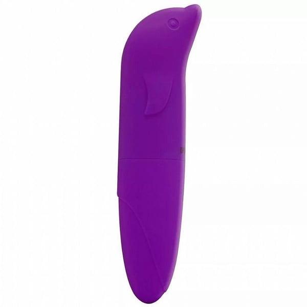 VIBRADOR PONTO G COM FORMATO GOLFINHO AVELUDADO ROXO