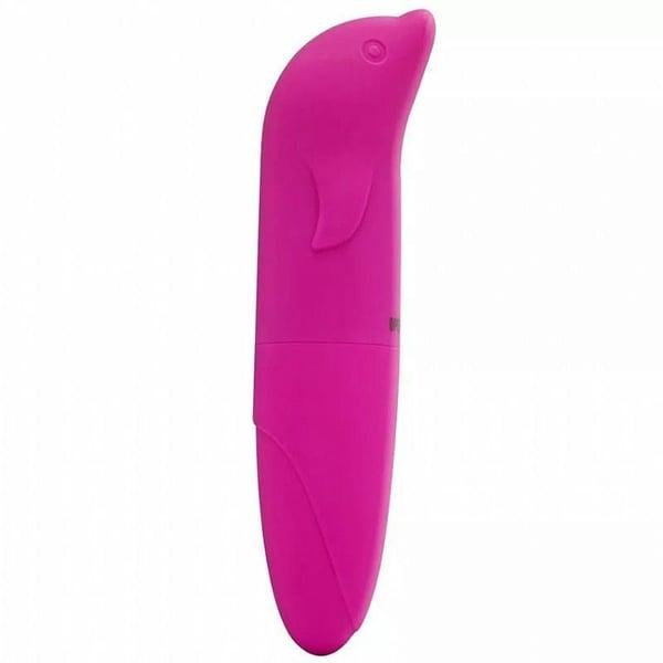 VIBRADOR PONTO G COM FORMATO GOLFINHO AVELUDADO PINK