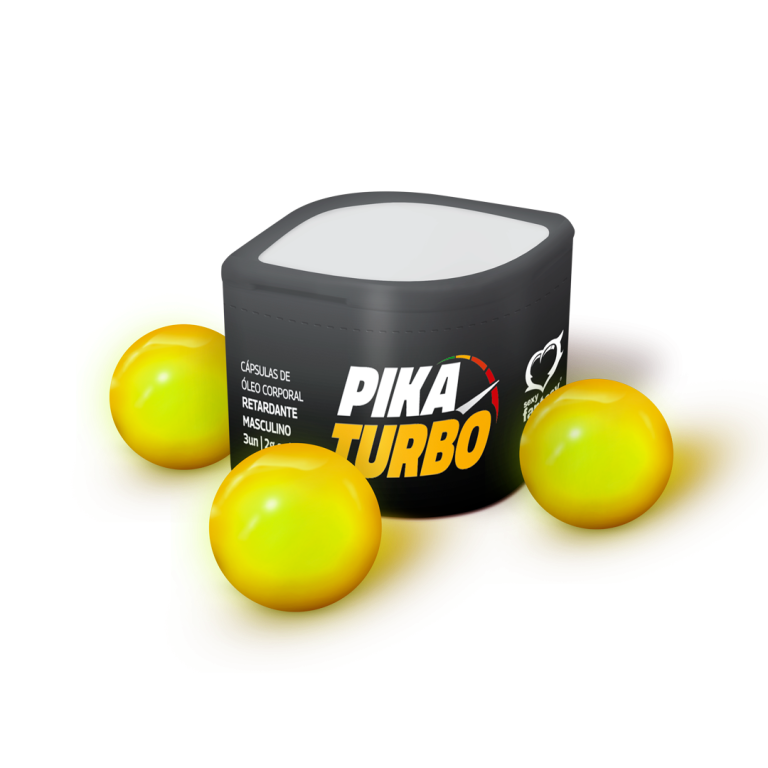 BOLINHA RETARDANTE PIKA TURBO COM 3 UNIDADES