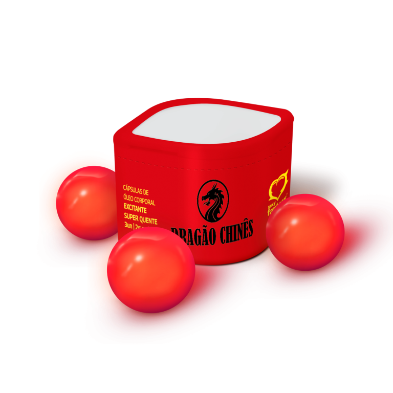 BOLINHA EXCITANTES DRAGÃO CHINÊS COM 3 UNIDADES