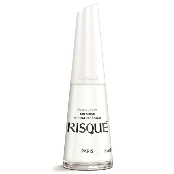 ESMALTE RISQUÉ CREMOSO BRANCO PARIS BLISTER 8ML