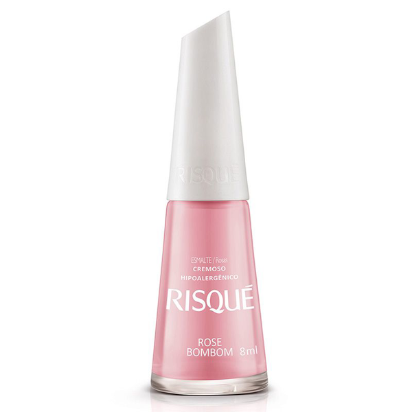 ESMALTE RISQUÉ CREMOSO ROSAS ROSÉ BOMBOM BLISTER 8ML