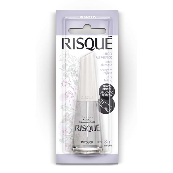 ESMALTE RISQUÉ NATURAL BASE INCOLOR BLISTER 8ML
