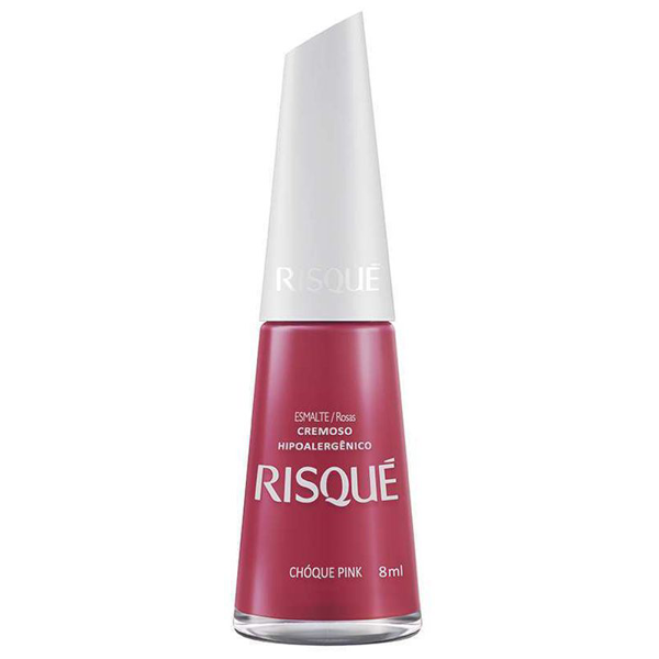 ESMALTE RISQUÉ CREMOSO ROSAS CHOQUE PINK BLISTER 8ML