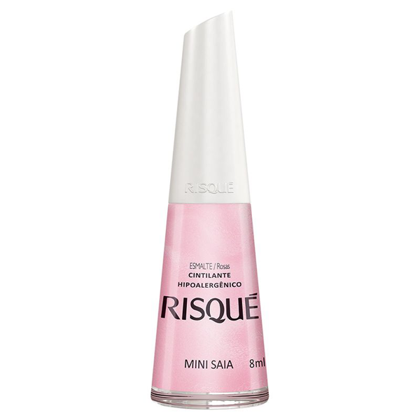ESMALTE RISQUÉ CINTILANTE ROSAS MINI SAIA BLISTER 8ML