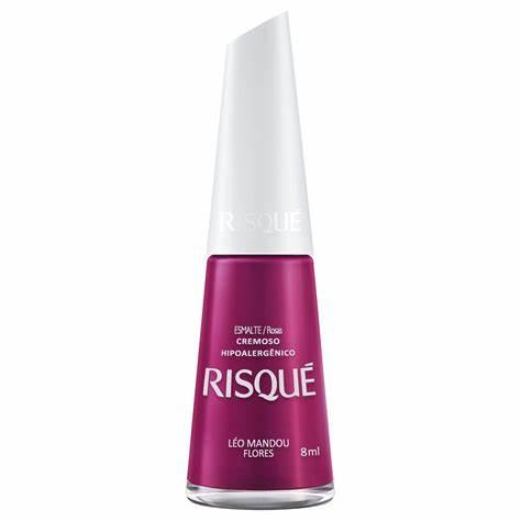 ESMALTE RISQUÉ CREMOSO ROSAS LÉO MANDOU FLORES BLISTER 8ML