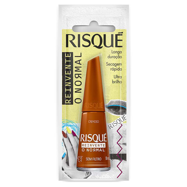ESMALTE RISQUÉ CREMOSO NUDE REINVENTE O NORMAL SEM FILTRO 8ML