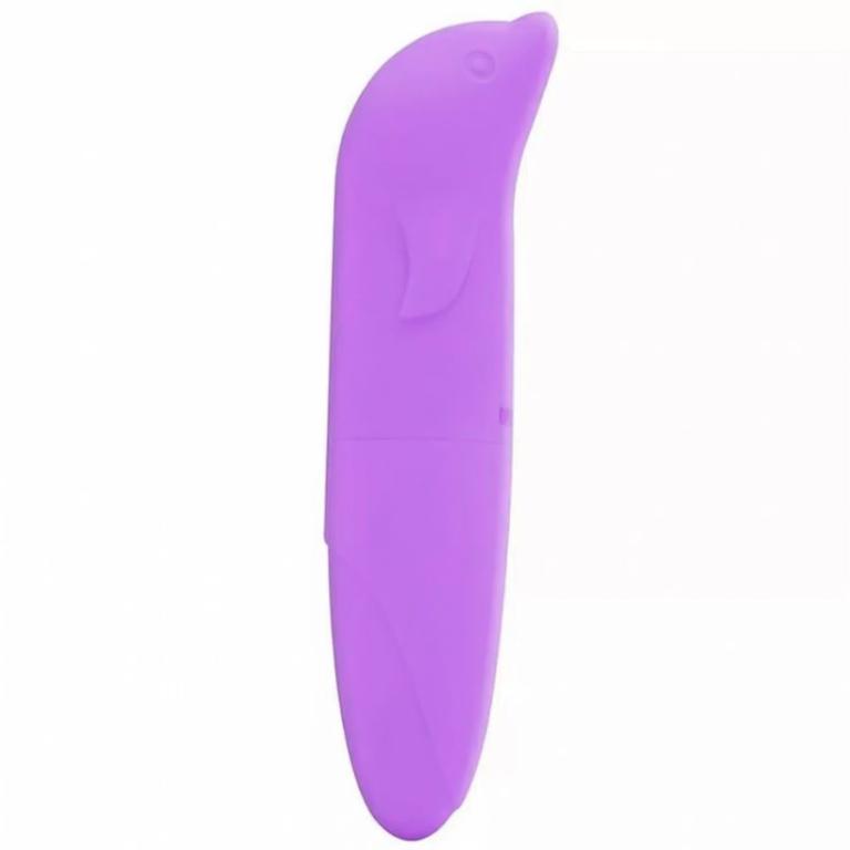VIBRADOR PONTO G COM FORMATO GOLFINHO AVELUDADO LILAS