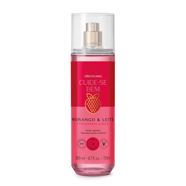 BODY SPLASH CUIDE-SE BEM MORANGO E LEITE 200ML