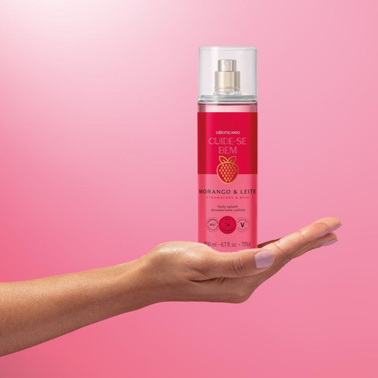 BODY SPLASH CUIDE-SE BEM MORANGO E LEITE 200ML