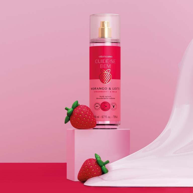 BODY SPLASH CUIDE-SE BEM MORANGO E LEITE 200ML