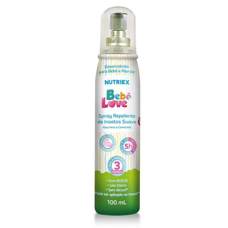 REPELENTE CONTRA INSETOS EM SPRAY SUAVE BEBÊ LOVE 100ML