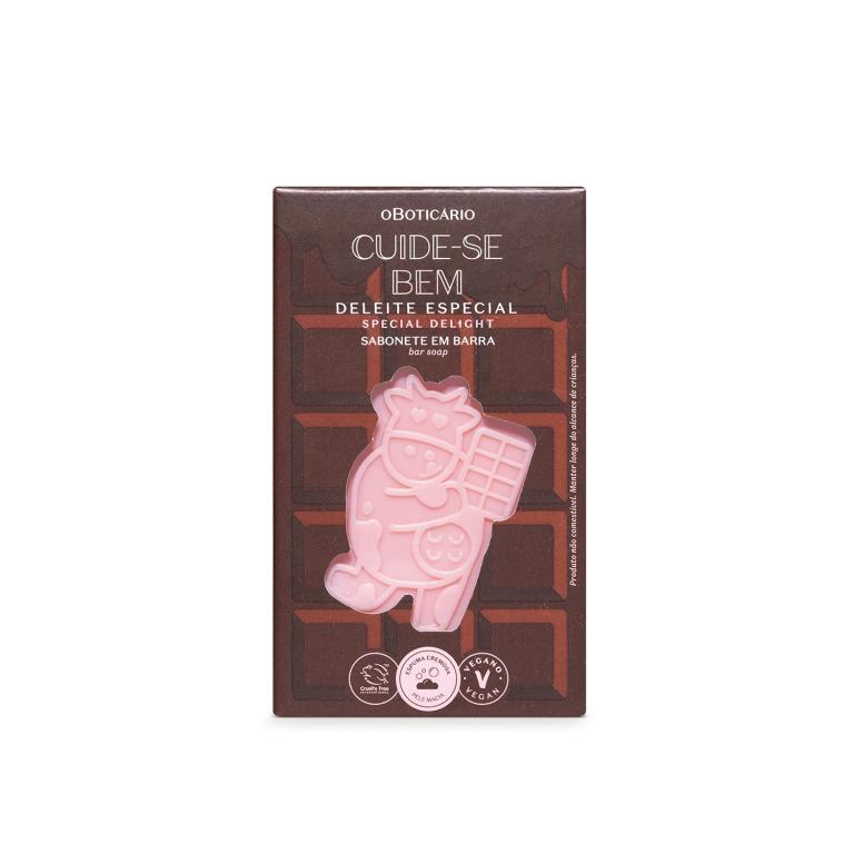SABONETE EM BARRA CORPORAL CUIDE-SE BEM DELEITE CHOCOLATUDO 120G