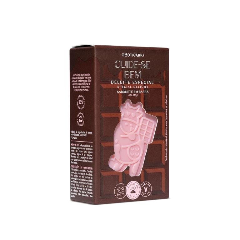SABONETE EM BARRA CORPORAL CUIDE-SE BEM DELEITE CHOCOLATUDO 120G