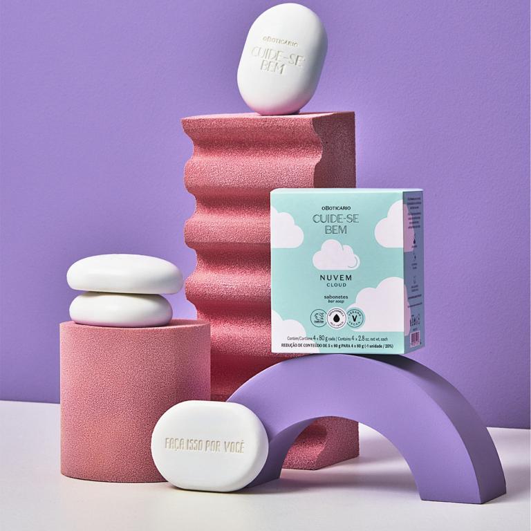 SABONETE EM BARRA CUIDE-SE BEM NUVEM 4X80G