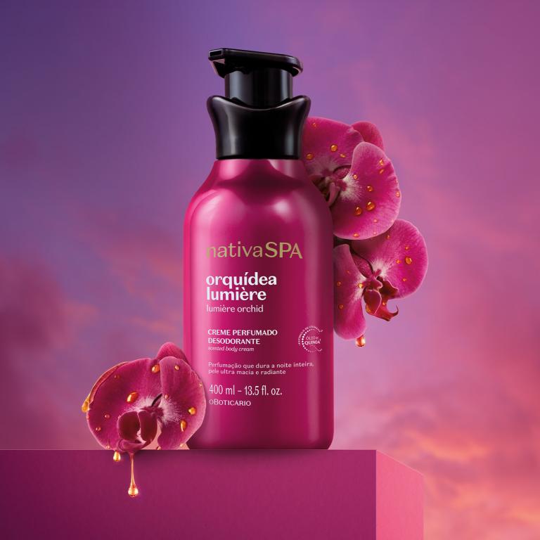 CREME PERFUMADO DESODORANTE CORPORAL NATIVA SPA ORQUÍDEA LUMIÈRE 400ML
