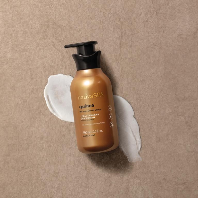 LOÇÃO FIRMADORA DESODORANTE CORPORAL NATIVA SPA QUINOA 400ML