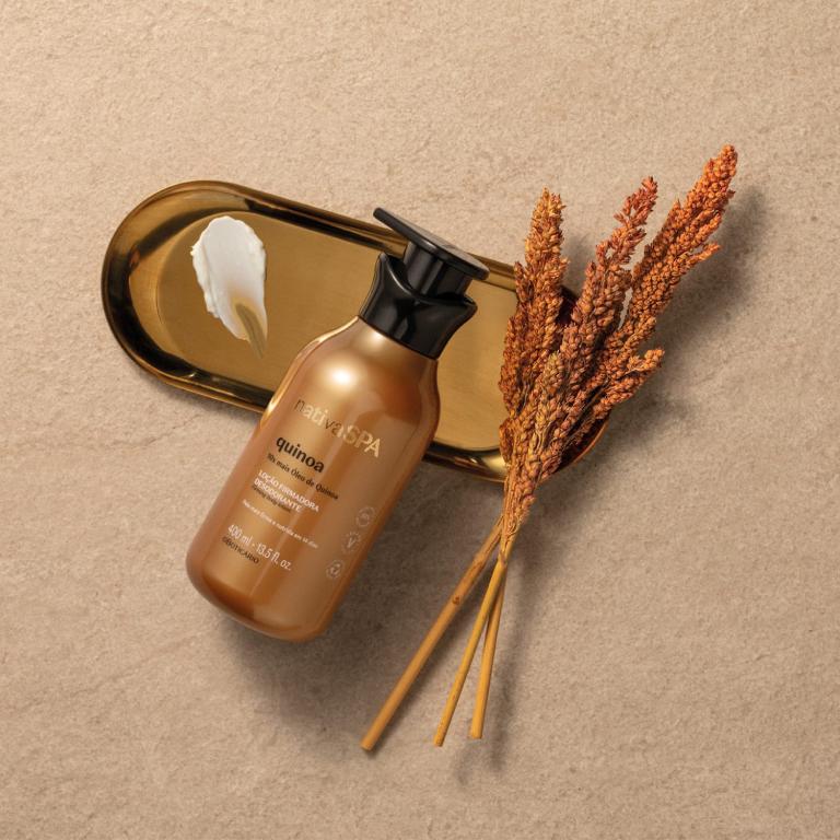 LOÇÃO FIRMADORA DESODORANTE CORPORAL NATIVA SPA QUINOA 400ML