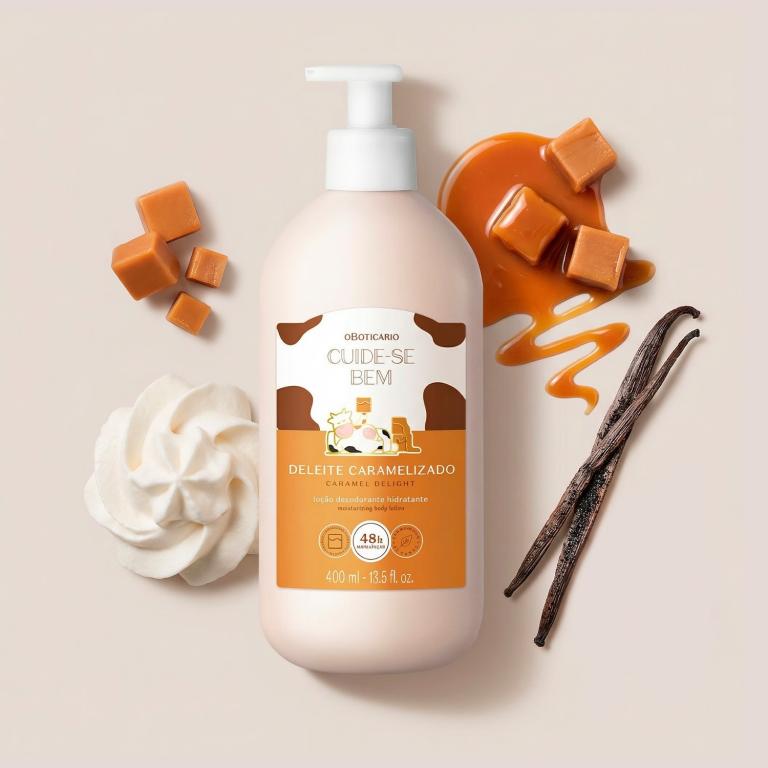 LOÇÃO HIDRATANTE DESODORANTE CORPORAL CUIDE-SE BEM DELEITE CARAMELIZADO 400ML