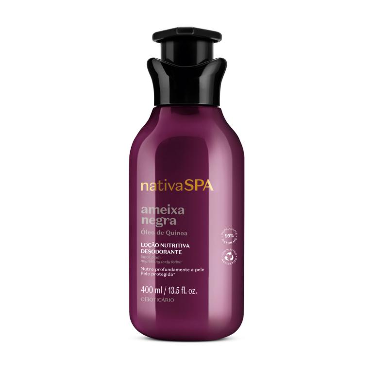 LOÇÃO HIDRATANTE DESODORANTE CORPORAL NATIVA SPA AMEIXA NEGRA 400ML