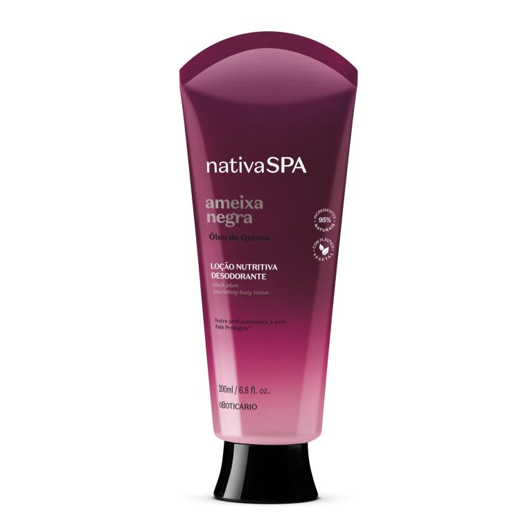 LOÇÃO NUTRITIVA DESODORANTE CORPORAL NATIVA SPA AMEIXA NEGRA 200ML
