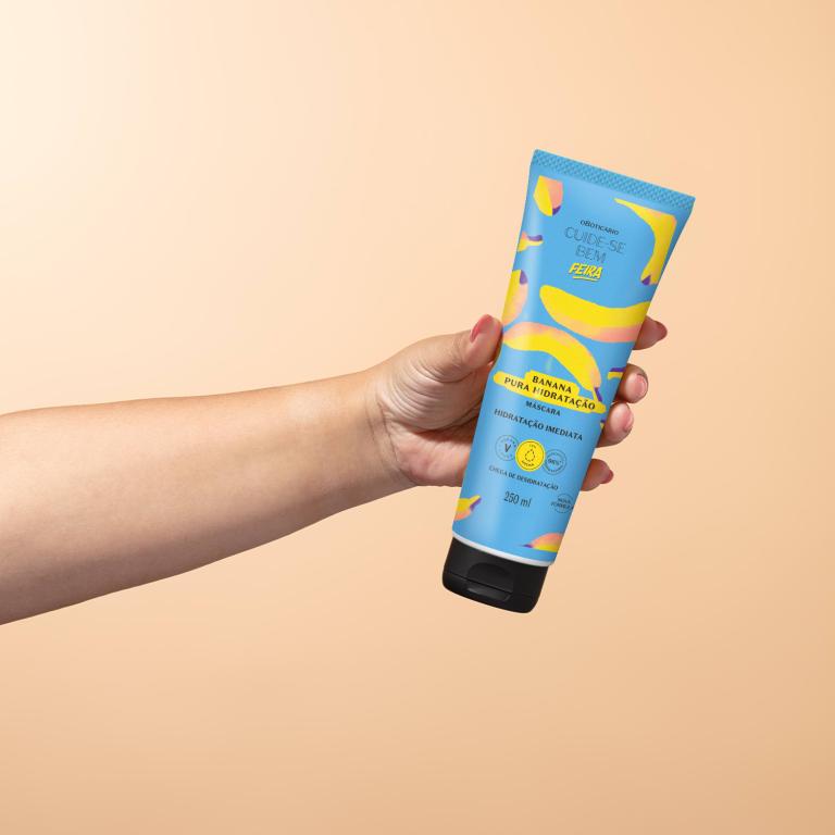 MÁSCARA CAPILAR CUIDE-SE BEM FEIRA BANANA 250ML