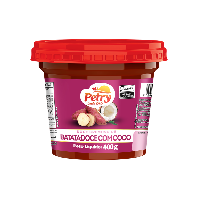 DOCE DE BATATA-DOCE C/COCO PETRY 400G