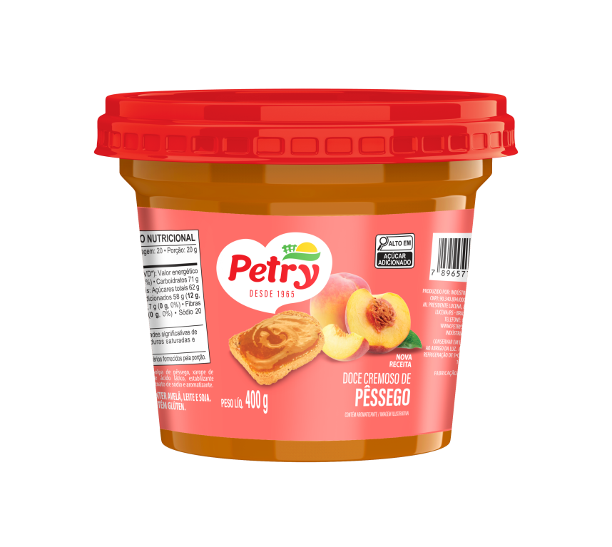 DOCE DE PESSEGO PETRY 400G
