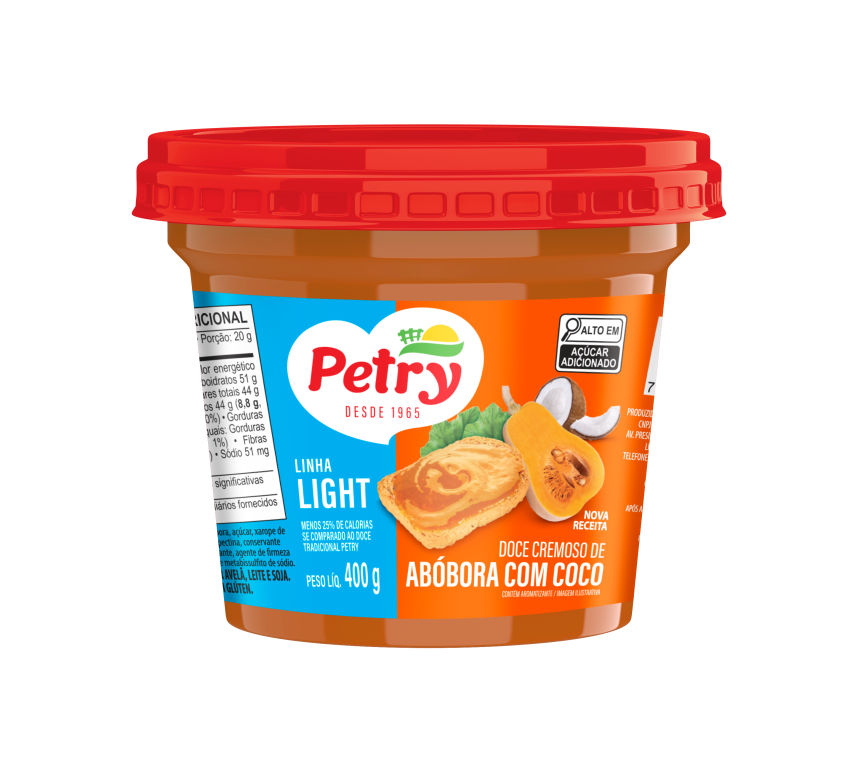 DOCE DE ABOBORA C/COCO PETRY LIGHT 400G