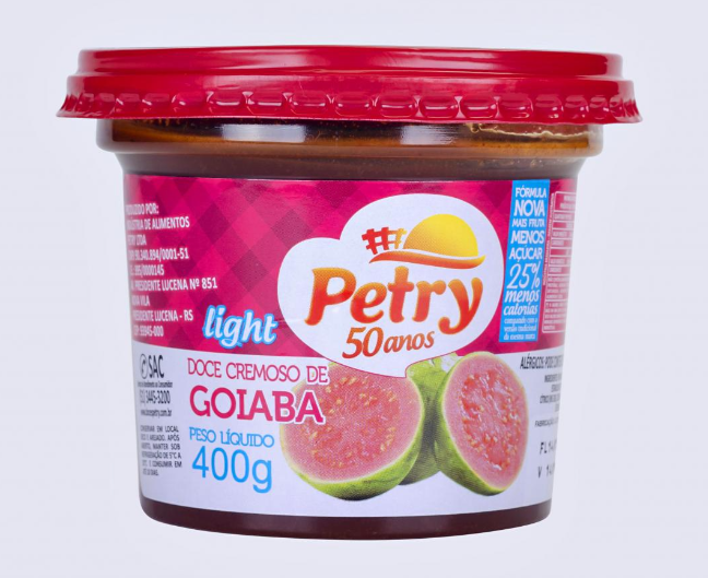 DOCE DE GOIABA PETRY LIGHT 400G