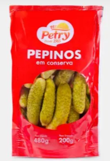 PEPINOS EM CONSERVA POUCH PETRY 200G