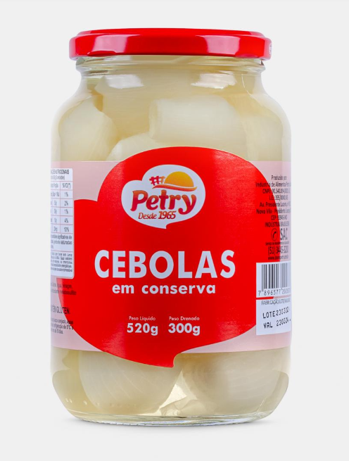 CEBOLA EM CONSERVA PETRY 300G