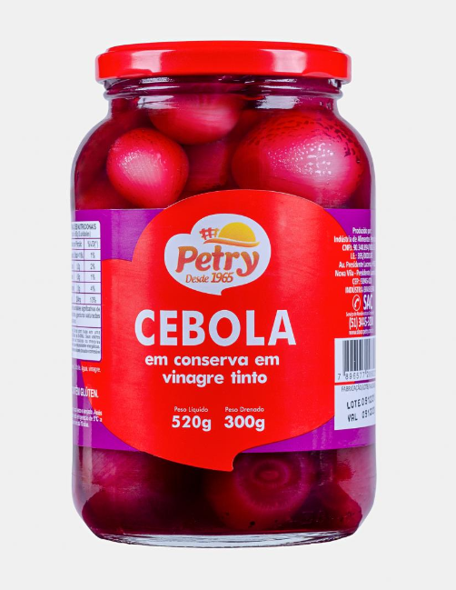 CEBOLA TINTA EM CONSERVA PETRY 300G
