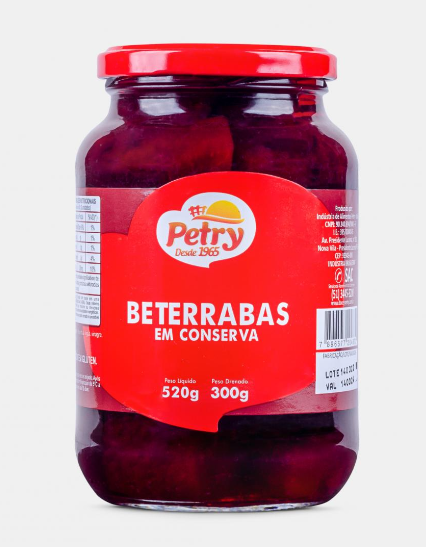 BETERRABA EM CONSERVA PETRY 300G