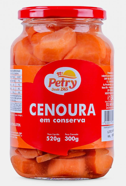 CENOURA EM CONSERVA PETRY 300G