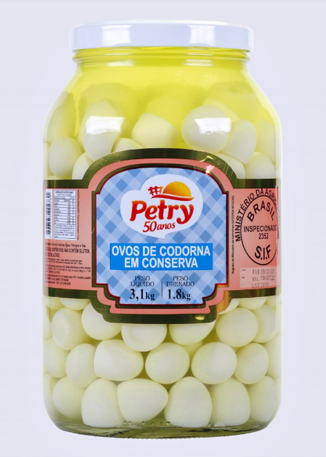 OVOS DE CODORNA TRAD PETRY 1,8KG