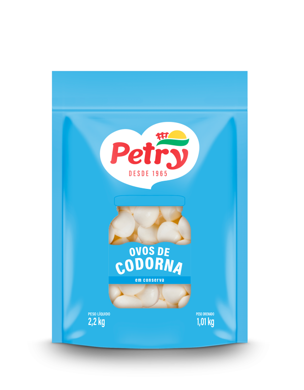 OVO DE CODORNA EM CONSERVA POUCH PETRY 1,01KG