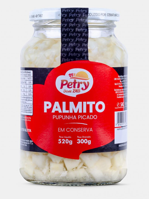 PALMITO PUPUNHA PICADO PETRY 300G