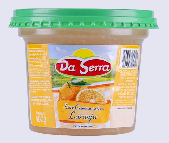 DOCE DE LARANJA DA SERRA 400g
