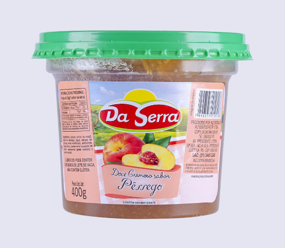 DOCE DE PÊSSEGO DA SERRA 400g