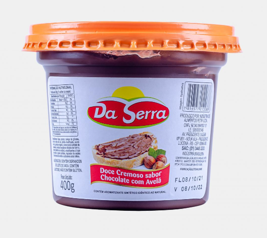 DOCE CR. SABOR CHOCOLATE COM AVELA DA SERRA 400G