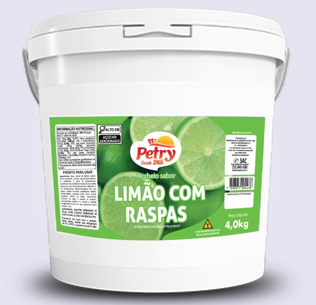 RECHEIO SABOR LIMAO PETRY 4KG