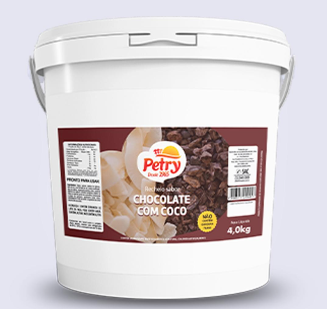 RECHEIO DE PRESTIGIO (CHOCOLATE C/ COCO) PETRY 4KG