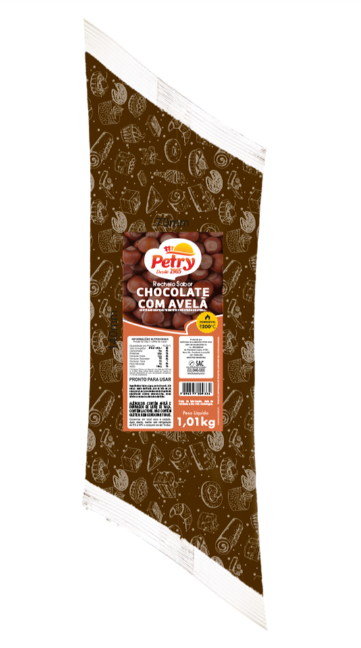 RECHEIO SABOR CHOCOLATE COM AVELÃ PETRY 1,01KG