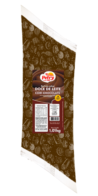 RECHEIO SABOR DOCE DE LEITE COM CHOCOLATE FORNEAVEL PETRY 1,01KG