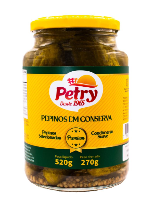 PEPINO EM CONSERVA PETRY PREMIUM 270G