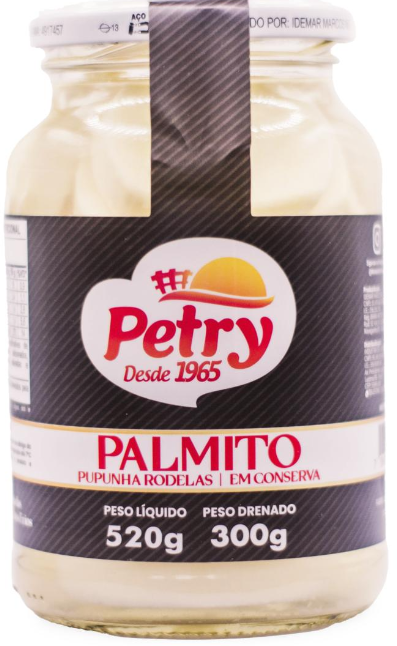 PALMITO PUPUNHA RODELAS PETRY 300G